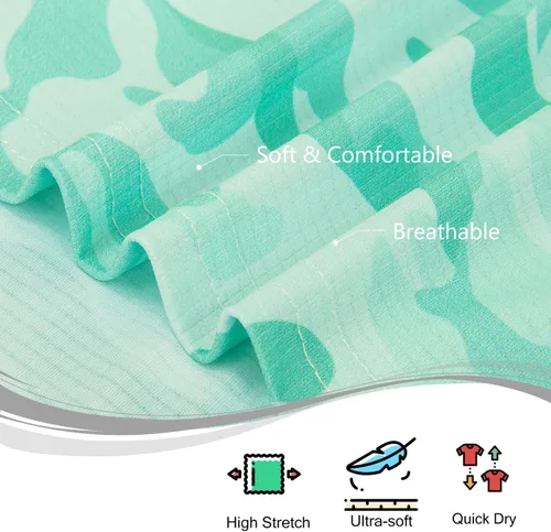 Miniatura 16 de TAPULCO Camisetas tipo polo de secado rápido para hombre, diseño de camuflaje, atléticas, ligeras, transpirables, casuales, para golf