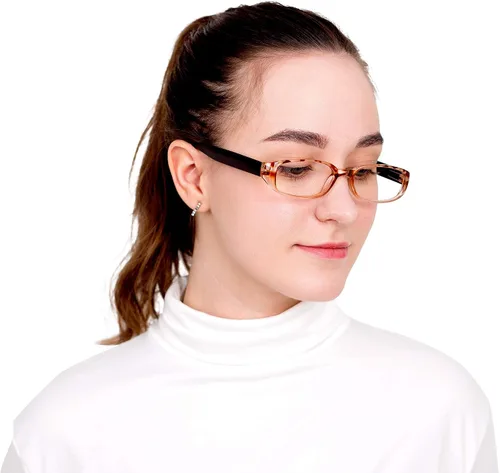 Miniatura 4 de 4 pares de lentes para lectura con bloqueo de luz azul para mujeres y hombres 4key001_marrón