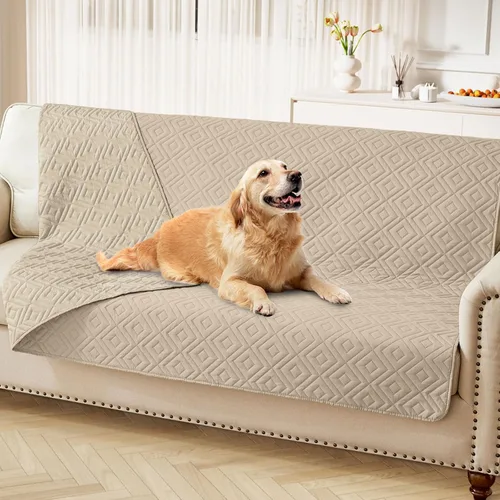 Miniatura 113 de hyha Manta impermeable para perro, manta suave para cama de perro, manta para mascotas, funda de sofá impermeable lavable para perros, fundas Gris