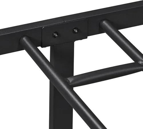Miniatura 7 de Topeakmart Base de cama de metal de estilo victoriano tamaño California King con cabecero, base de colchón, no necesita somier, almacenamiento