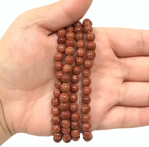 Miniatura 152 de Gem Avenue Handmade Round Bead Stretch Bracelet Unisex Natural Stone Beaded Jewelry for Men & Women, Elastic Wristband for Daily Wear