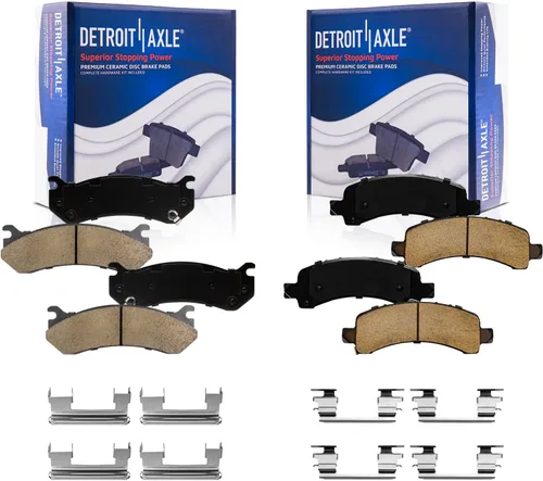 Miniatura 128 de Detroit Axle - Pastillas de freno traseras para Mercedes-Benz C230 C240 C280 C320 C350 CLK320 CLK350 CLK430 E300 E320 E420 E430 SLK350, pastillas