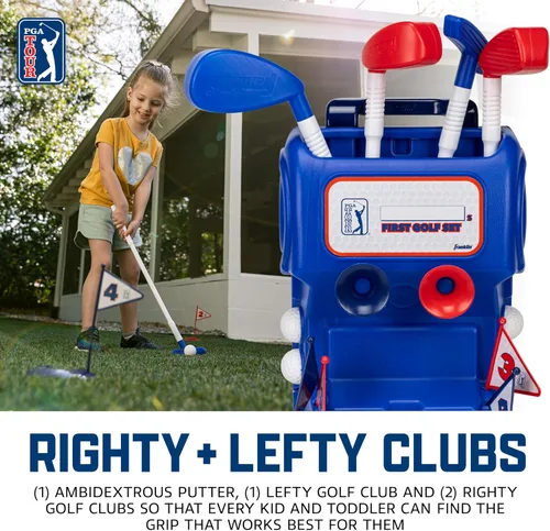 Miniatura 4 de Franklin Sports PGA Tour MyFirst - Juego de palos de golf de plástico + pelotas para niños y niños pequeños, mini palos de juguete para derechos +