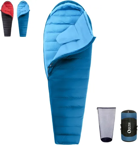 Miniatura 13 de Ultralight Down Sleeping Bag for Adults with 600 Fill Power, Compact All Seasons Sleeping Bag for Backpacking, Hiking and Camping