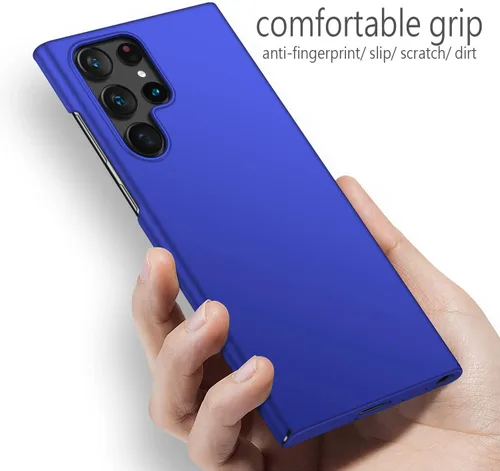 Miniatura 2 de Funda protectora para Samsung Galaxy S22 Ultra Slim S22 Ultra [protege de golpes, arañazos, deslizamientos, huellas dactilares], acabado mate, Azul