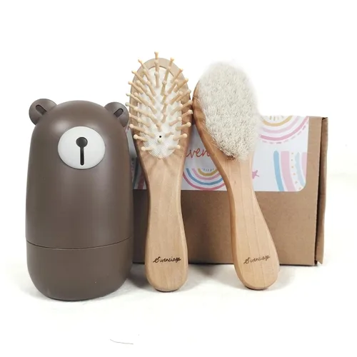 Miniatura 10 de Juego de cortaúñas para bebés, juego de manicura y pedicura con estuche lindo. Set de regalo de aseo para bebés para recién nacidos, bebés y niños