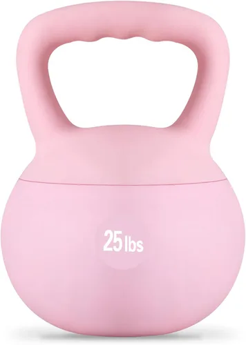 Miniatura 14 de Pesas rusas suaves (5-30 libras), relleno de arena de hierro para gimnasio en casa, entrenamiento de fuerza y fitness, diseño a prueba de golpes