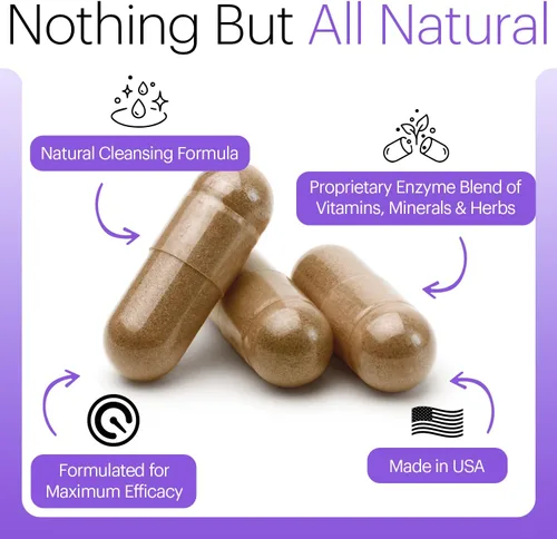 Miniatura 6 de Wellthy Desintoxicación de cuerpo completo y apoyo inmunológico, salud digestiva avanzada, limpieza intestinal y alivio de la hinchazón, fórmula