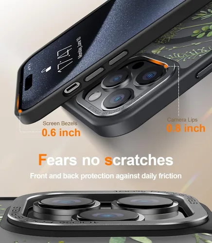 Miniatura 401 de Goodon para iPhone 15 Pro Max con protector de pantalla de privacidad, compatible con Magsafe, funda translúcida mate a prueba de golpes - Linda
