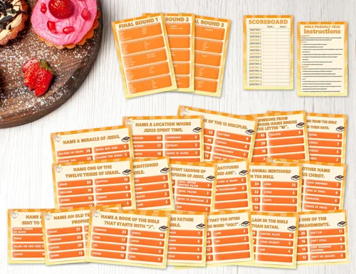 Miniatura 4 de Juegos de peleas bíblicas, tarjetas de juego cristianas, juegos religiosos de fiesta familiar para amigos y familiares, juego de peleas amistosas