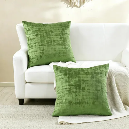 Miniatura 60 de Home Soft Things Juego de 2 fundas de almohada de terciopelo texturizado, 14 x 26 pulgadas, color verde azulado profundo, fundas decorativas