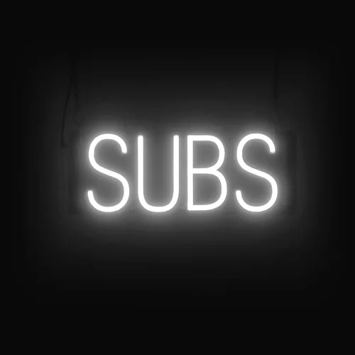 Miniatura 27 de SpellBrite DELI Sign Letrero relacionado con delicatessen con aspecto neón, fuente de luz LED azul 13.4 x 6.3 pulgadas