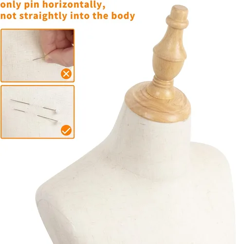 Miniatura 3 de Maniquí para niños con soporte de madera, altura ajustable, ligero y portátil, se adapta a todo tipo de ropa, de 10 a 11 años