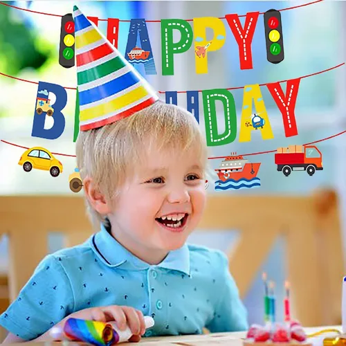 Miniatura 4 de Cartel de feliz cumpleaños de perro azul con estampado de pata de perro, decoración de fiesta de cumpleaños de perro, fiesta temática de baby
