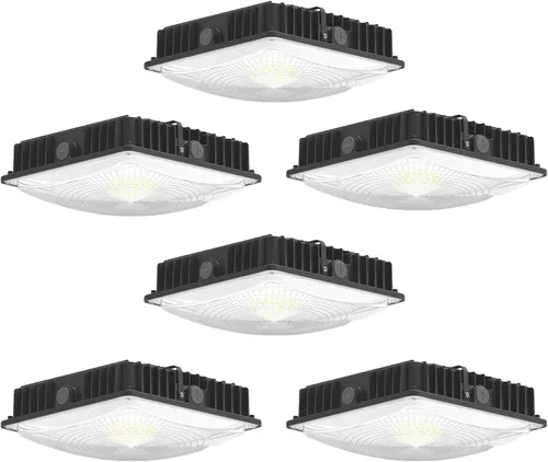 Miniatura 10 de Lámpara LED para toldo, 45 W 5850 lm HID/HPS de repuesto, 9.5 x 9.5 pulgadas, 5700 K, AC100-277 V, IP65 impermeable, luces de toldo para exteriores