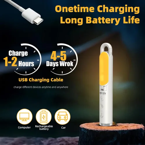 Miniatura 3 de Linterna LED para campamento, luz de emergencia recargable para cortes de energía, luz de techo portátil, linterna al aire libre, 9 modos