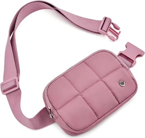 Miniatura 72 de WESTBRONCO Riñoneras para mujeres y hombres, bolsa para cinturón con bolsillos con cremallera, riñoneras modernas, bolsas cruzadas ligeras de 1