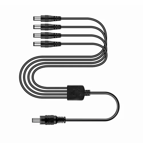 Miniatura 4 de Cable de alimentación divisor de cámaras de seguridad BNC (divisor de 4 vías)