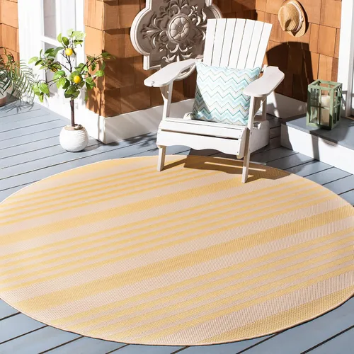 Miniatura 113 de SAFAVIEH Courtyard Collection - Alfombra decorativa, 2.3 x 5 pies, beige y verde oscuro, para interior/exterior, resistente a la intemperie