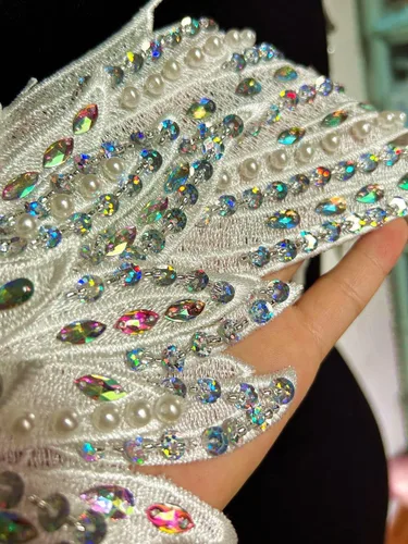 Miniatura 5 de Parches de lentejuelas con alas de ángeles de la guarda, apliques de diamantes de imitación para ropa, chaquetas, jeans, vestido, decoración