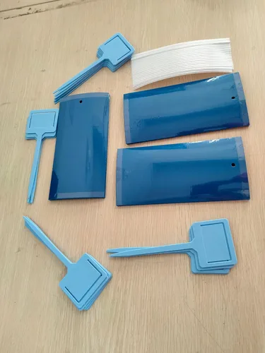 Miniatura 8 de 220 trampas adhesivas de doble cara para insectos voladores de plantas voladoras para interiores y exteriores, como mosquitos de hongos, moscas Azul