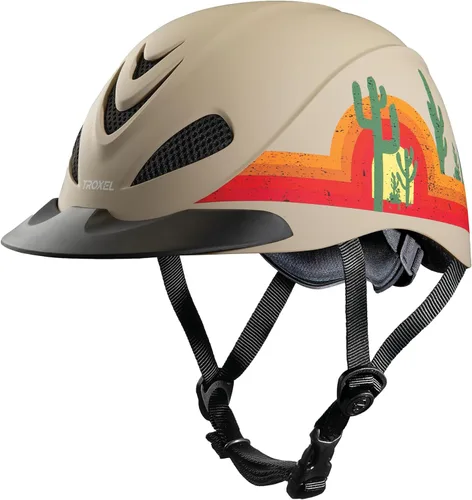 Miniatura 9 de Troxel Rebel Bold - Casco de equitación, perfil bajo, ligero, diseño ajustable, equipo de equitación de seguridad Atrapa sueños