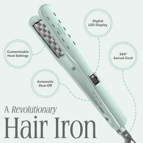 Miniatura 4 de Voloom Rootie Plancha de Cabello de Cerámica Profesional Voluminizadora de 3/4 Pulgadas Volumen de Cabello Duradero para Cabello Corto o Fino