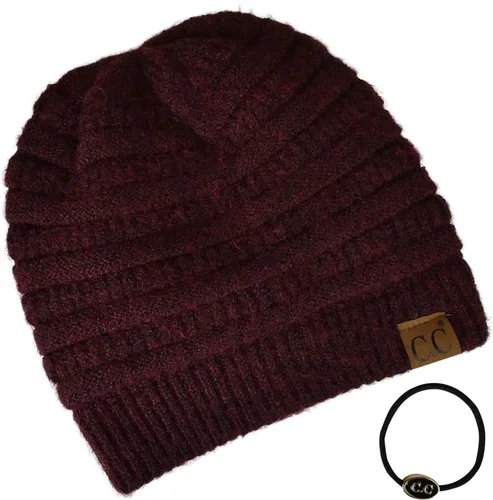 Miniatura 437 de C.C Trendy Warm Chunky Soft Stretch Cable Knit Beanie