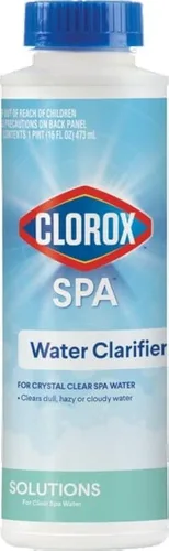 Clorox® Pool&Spa™ Clarificador de Agua para Spa, Para Agua de Spa Cristalina, Aclara el Agua Opaca, Turbia o Nublada, 16 Onzas (Paquete de 1)
