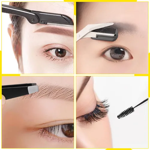 Miniatura 6 de 8 en 1 kit de aseo de cejas, herramienta multiusos exfoliante dermaplaning, maquinilla de afeitar facial masculina y femenina, afeitadora facial