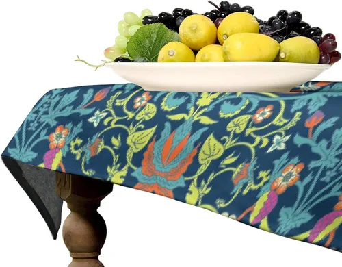 Miniatura 9 de Mantel Floral Retro de Pájaros, Diseño Original Bohemio William Morris Estampado Cubierta de Mesa para Hogar Picnic Fiesta Comedor Cocina William