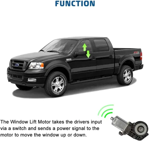 Miniatura 3 de Motor de elevación de ventana eléctrica de repuesto izquierdo para Ford Expedition 1997-2002, Ford F-150 1997-2004, Ford F-250 1997-1999, Lincoln