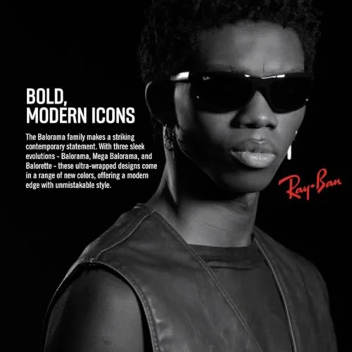 Miniatura 5 de Ray-Ban Gafas de sol rectangulares Rb4089 Balorama para hombre