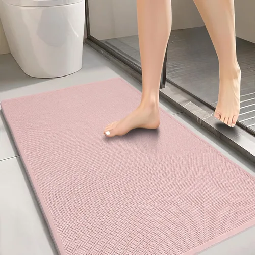 Miniatura 14 de Alfombras de baño, tapetes de baño para baño antideslizantes lavables, secado rápido, absorción de agua, se ajustan debajo de la puerta, ultra