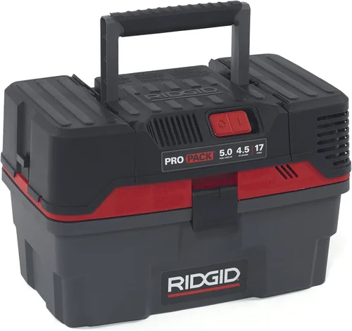 Miniatura 3 de RIDGID 50318 4500RV ProPack Aspiradora Húmeda y Seca, Aspiradora Portátil Húmeda y Seca de 4.5 Galones, Motor de 5.0 HP Pico, Manguera Pro