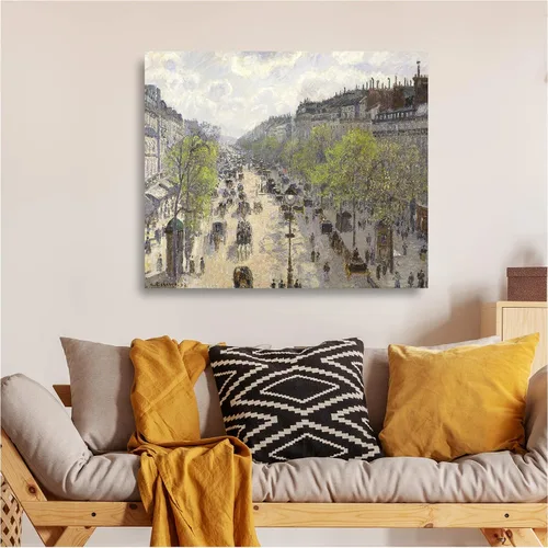 Miniatura 739 de A&T ARTWORK Campo de trigo con cipreses de Van Gogh Las reproducciones de arte clásico mundial, impresiones en lienzo giclée para decoración