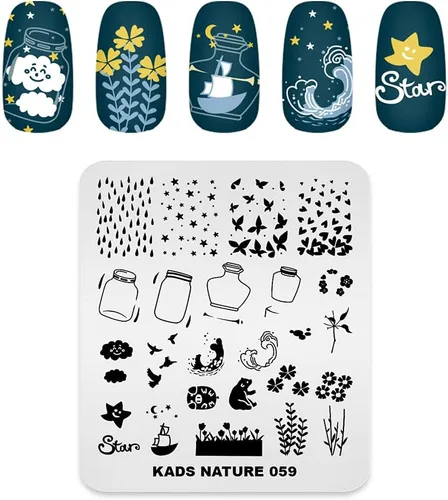 Miniatura 11 de Placa de estampación de uñas de acero inoxidable Plantilla de placas de uñas de esmalte de uñas estampado de estilo chino Antigüedad Imagen
