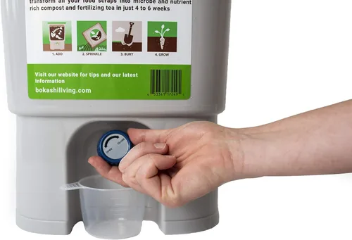 Miniatura 5 de Kit de iniciación de compostaje Bokashi prémium (incluye 1 contenedor Bokashi, 2.2 libras de salvado Bokashi e instrucciones completas)