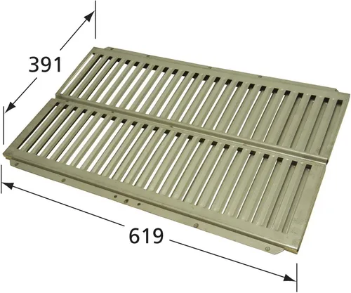 Miniatura 2 de Music City Metals 99831 Reemplazo de placa de calor de acero inoxidable para modelos seleccionados de parrilla de gas Ducane