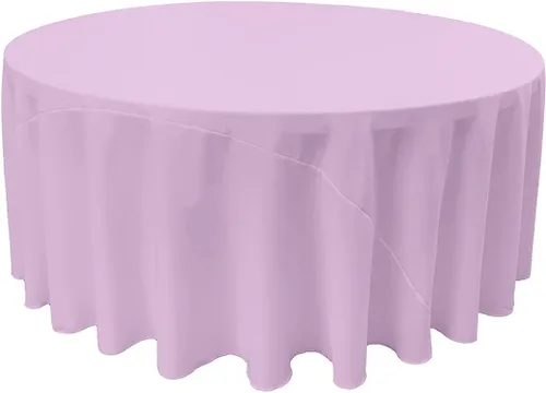 Miniatura 53 de LA Linen - Mantel redondo lavable de popelina de poliéster, resistente a manchas y arrugas, 51", mantel de tela para comedor, cocina, fiesta, Negro
