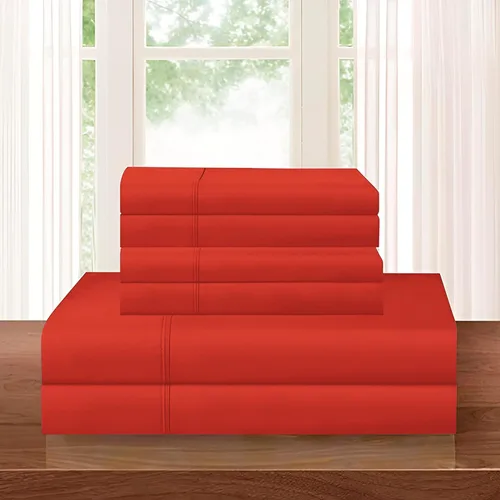 Miniatura 23 de Elegant Comfort - Juego de ropa de cama resistente a arrugas y decoloración más acogedor, sábana bajera elástica en todo el contorno, bolsillo