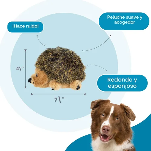 Miniatura 3 de Outward Hound - Juguete de peluche Hedgehogz para perro, tamaño S