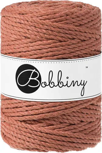 Miniatura 8 de Bobbiny Cordón de macramé XXL de 0.197 in y 3 capas (aguamarina), 108 yds/330 pies (100% algodón reciclado)