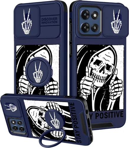 Miniatura 92 de Funermei Funda para Moto G Play 4G 2024 – Funda para teléfono para mujeres y niñas, diseño único de gato y libros, diseño único con funda