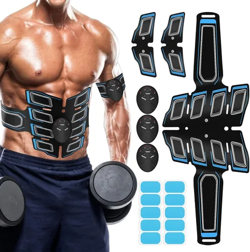 Estimulador muscular EMS Tónico muscular Cinturón de tonificación abdominal Entrenador muscular corporal Entrenador abdominal Cinturón de tóner de