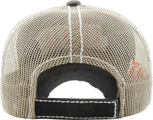 Miniatura 4 de Funky Junque - Gorra de béisbol para mujer, estilo vintage, con parche bordado, aspecto gastado, sin estructura