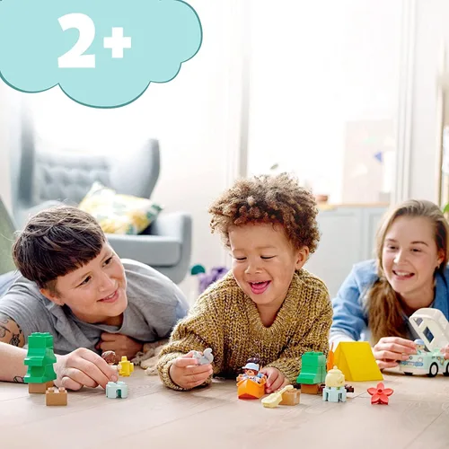 Miniatura 2 de LEGO DUPLO Town Family Camping Van Adventure 10946 Juguete de construcción, juego y aprendizaje de camping para niños pequeños y niños; nuevo 2021