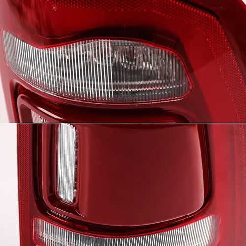 Miniatura 6 de FIONE: Para Dodge Ram 1500 Ensamble de Luz Trasera Sin Zona Ciega 2019-2022 Tipo LED y Lente Roja Cromada Interior Lado Derecho del Pasajero Luz