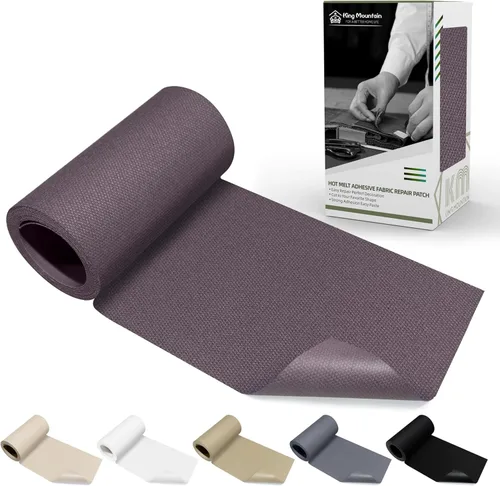 Miniatura 38 de KING MOUNTAIN Parche de lona para planchar, 3"×60", parche de reparación de tela de algodón 100% impermeable, utilizado para varios sofás, tiendas