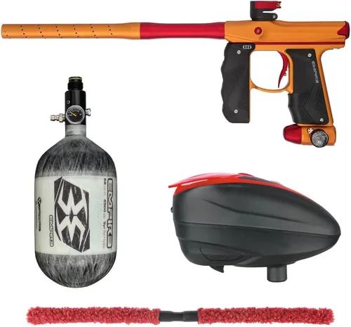Miniatura 21 de Action Village Empire Mini GS TP Contender Kit de pistola de paintball con tanque 68/4500 Negro Polvo/Negro Polvo